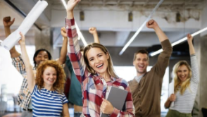 HummingSun team celebrating people advisory and workplace resilience success